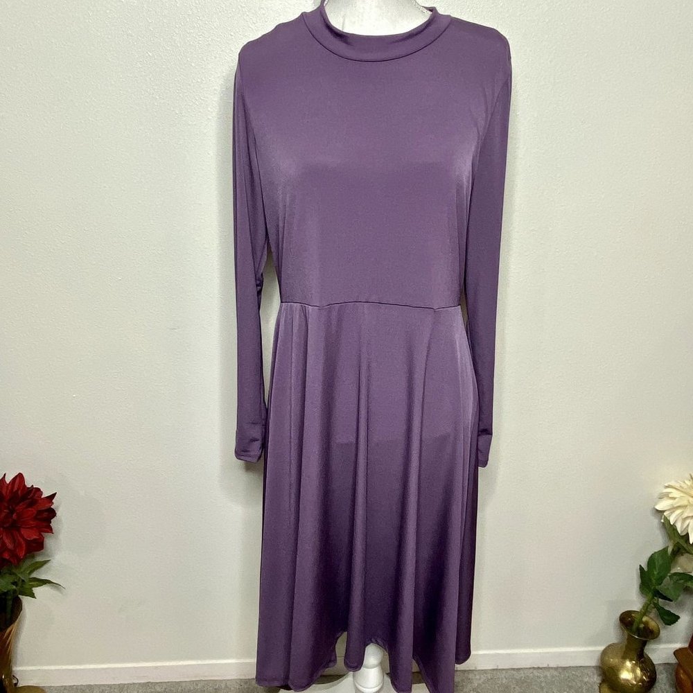 NEW Piphany Purple Maxi Dress Minimalist Preppy